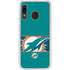NFL Miami Dolphins Zone Block Galaxy A20 Clear Case