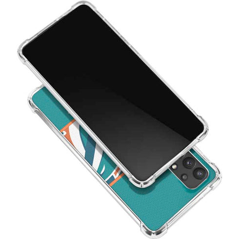 NFL Miami Dolphins Zone Block Galaxy A32 5G Clear Case