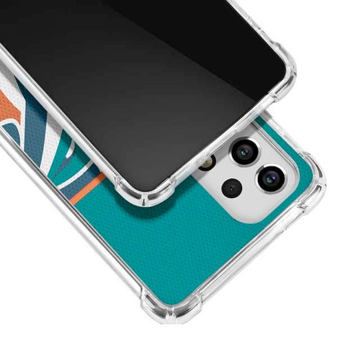 NFL Miami Dolphins Zone Block Galaxy A53 5G Clear Case