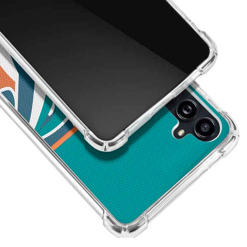 NFL Miami Dolphins Zone Block Galaxy A54 5G Clear Case