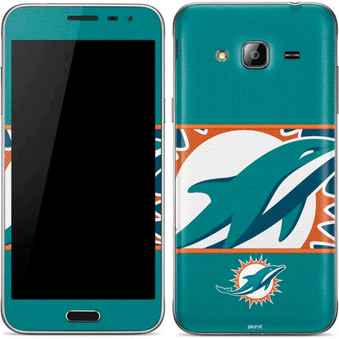 NFL Miami Dolphins Zone Block Galaxy J3 Skin