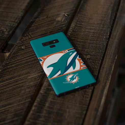 NFL Miami Dolphins Zone Block Galaxy Note 9 Skin