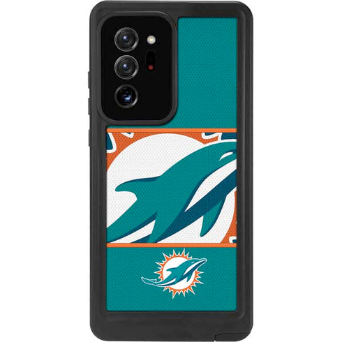 NFL Miami Dolphins Zone Block Galaxy Note20 Ultra 5G Waterproof Case