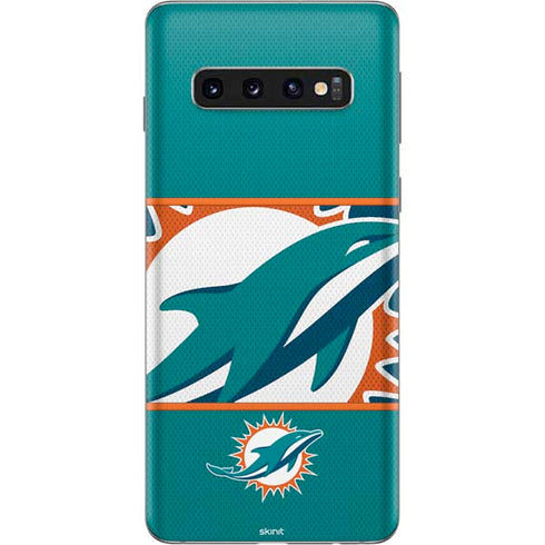 NFL Miami Dolphins Zone Block Galaxy S10 Skin