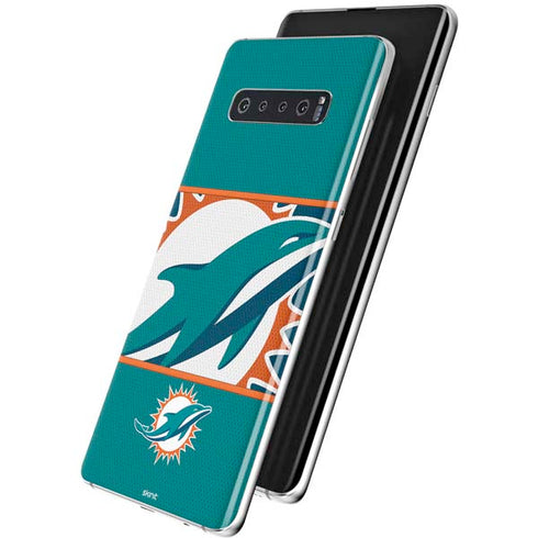 NFL Miami Dolphins Zone Block Galaxy S10 Skin