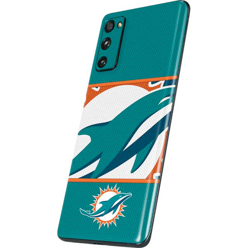 NFL Miami Dolphins Zone Block Galaxy S20 Fan Edition Skin