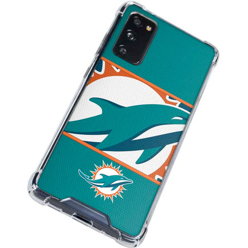 NFL Miami Dolphins Zone Block Galaxy S20 FE Clear Case