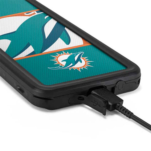 NFL Miami Dolphins Zone Block Galaxy S20 Plus Waterproof Case