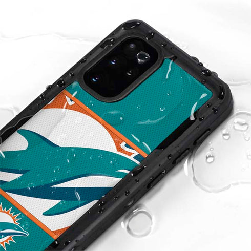 NFL Miami Dolphins Zone Block Galaxy S20 Plus Waterproof Case