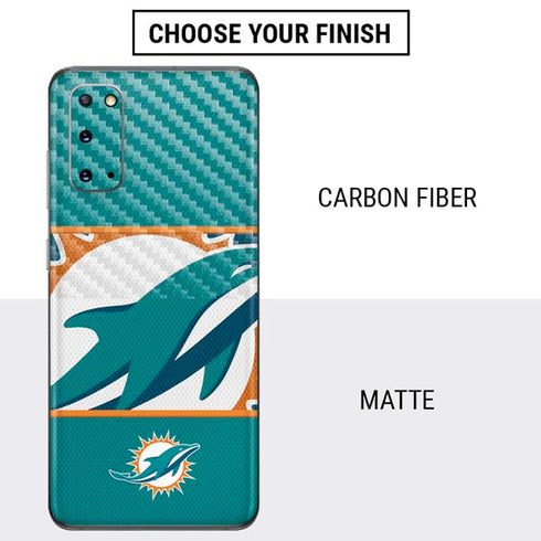 NFL Miami Dolphins Zone Block Galaxy S20 Skin