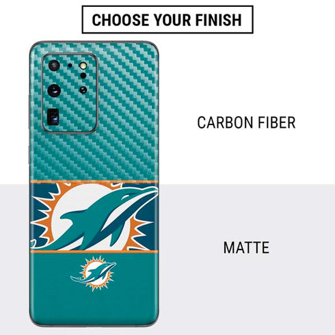 NFL Miami Dolphins Zone Block Galaxy S20 Ultra 5G Skin
