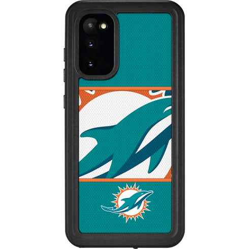 NFL Miami Dolphins Zone Block Galaxy S20 Waterproof Case