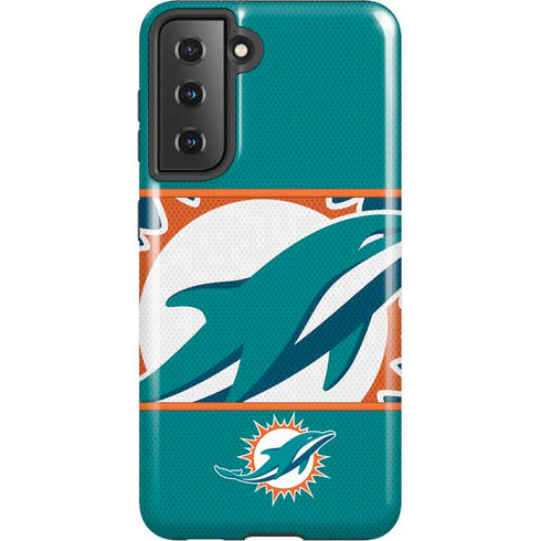 NFL Miami Dolphins Zone Block Galaxy S21 5G Pro Case