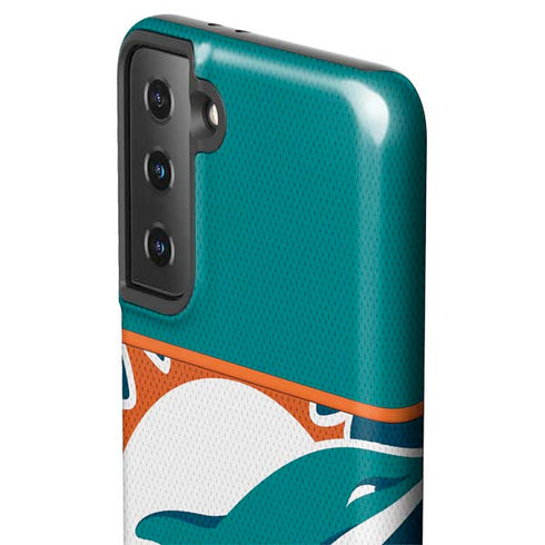 NFL Miami Dolphins Zone Block Galaxy S21 FE Pro Case
