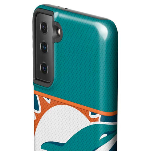 NFL Miami Dolphins Zone Block Galaxy S21 Plus 5G Pro Case