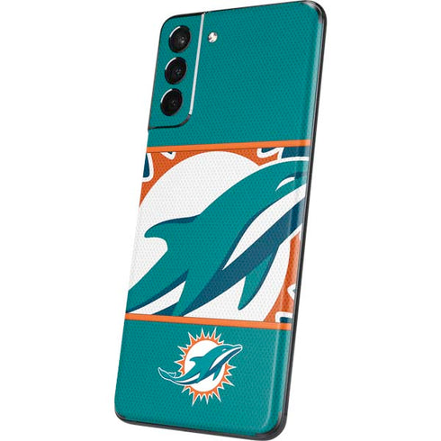 NFL Miami Dolphins Zone Block Galaxy S21 Plus 5G Skin