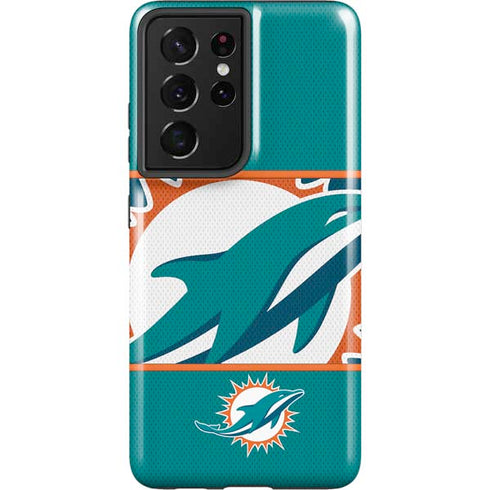 NFL Miami Dolphins Zone Block Galaxy S21 Ultra 5G Pro Case