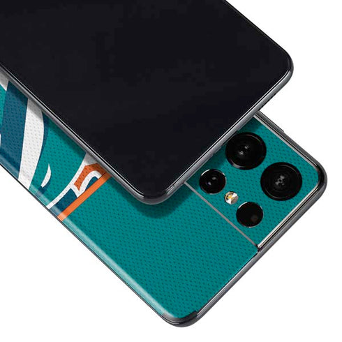 NFL Miami Dolphins Zone Block Galaxy S21 Ultra 5G Skin