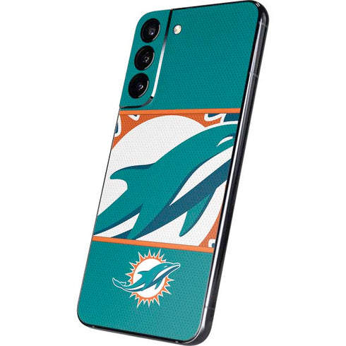NFL Miami Dolphins Zone Block Galaxy S22 Plus Skin