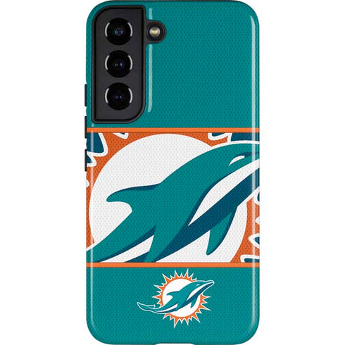 NFL Miami Dolphins Zone Block Galaxy S22 Pro Case