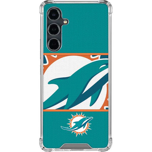 NFL Miami Dolphins Zone Block Galaxy S23 FE Clear Case