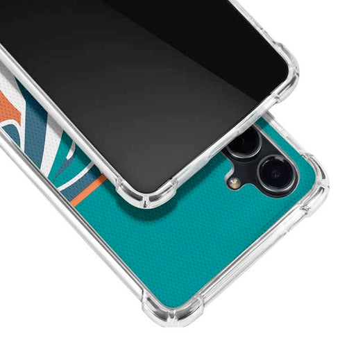 NFL Miami Dolphins Zone Block Galaxy S23 FE Clear Case