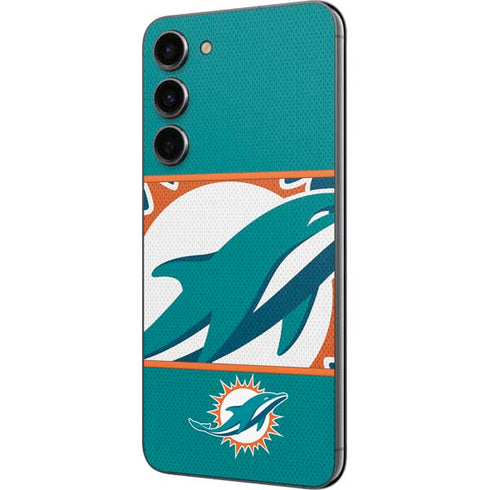 NFL Miami Dolphins Zone Block Galaxy S23 Plus Skin