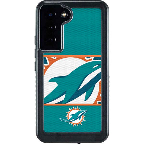 NFL Miami Dolphins Zone Block Galaxy S23 Plus Waterproof Case