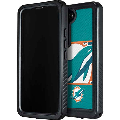 NFL Miami Dolphins Zone Block Galaxy S23 Plus Waterproof Case