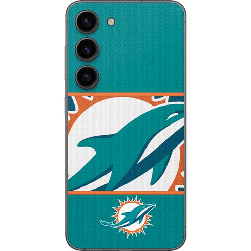 NFL Miami Dolphins Zone Block Galaxy S23 Skin