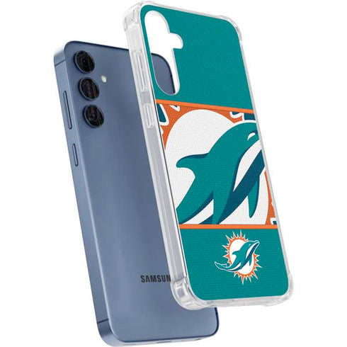 NFL Miami Dolphins Zone Block Galaxy S24 Clear Case