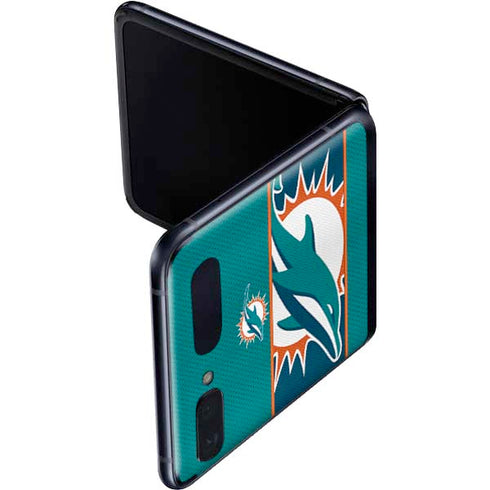 NFL Miami Dolphins Zone Block Galaxy Z Flip Skin