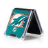 NFL Miami Dolphins Zone Block Galaxy Z Flip5 5G Clear Case