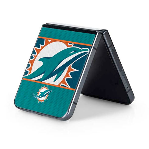 NFL Miami Dolphins Zone Block Galaxy Z Flip5 5G Skin