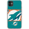 NFL Miami Dolphins Zone Block iPhone 11 Clear Case