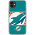 NFL Miami Dolphins Zone Block iPhone 11 Clear Case