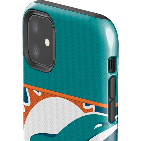 NFL Miami Dolphins Zone Block iPhone 11 Impact Case