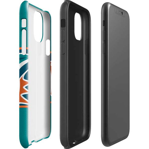 NFL Miami Dolphins Zone Block iPhone 11 Impact Case