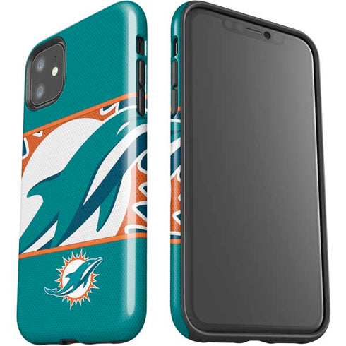 NFL Miami Dolphins Zone Block iPhone 11 Impact Case