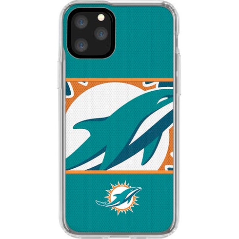 NFL Miami Dolphins Zone Block iPhone 11 Pro Clear Case