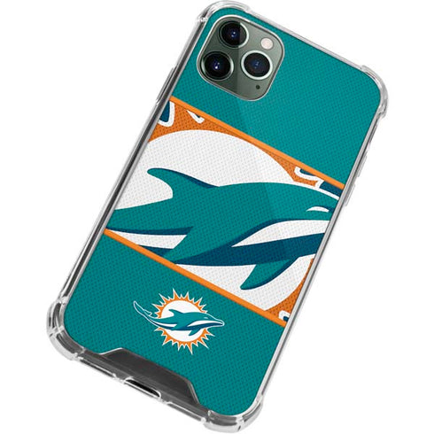 NFL Miami Dolphins Zone Block iPhone 11 Pro Max Clear Case