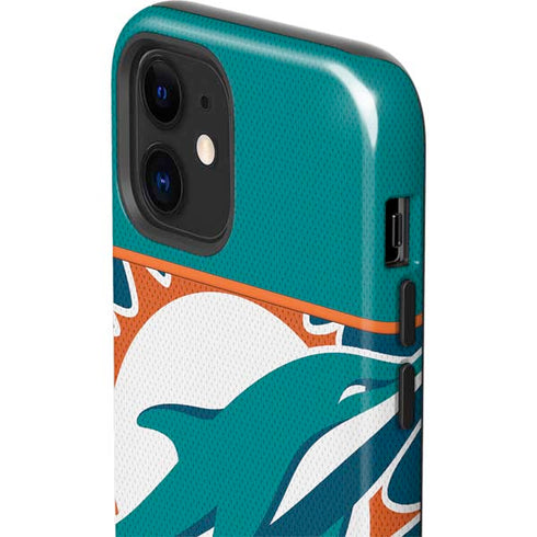 NFL Miami Dolphins Zone Block iPhone 12 Impact Case