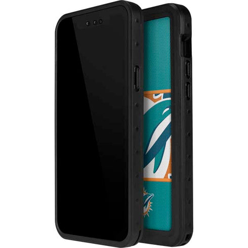 NFL Miami Dolphins Zone Block iPhone 12 Pro Waterproof Case