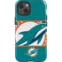 NFL Miami Dolphins Zone Block iPhone 15 Impact Case