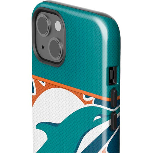 NFL Miami Dolphins Zone Block iPhone 15 Impact Case