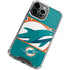 NFL Miami Dolphins Zone Block iPhone 15 Pro Max Clear Case