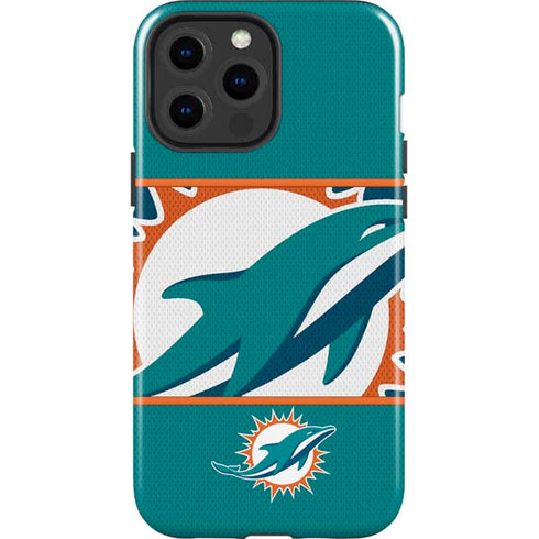 NFL Miami Dolphins Zone Block iPhone 15 Pro Max Impact Case