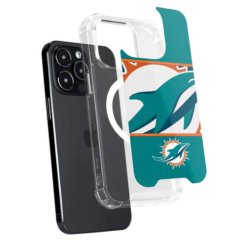 NFL Miami Dolphins Zone Block iPhone 15 Pro Max MagSafe Case