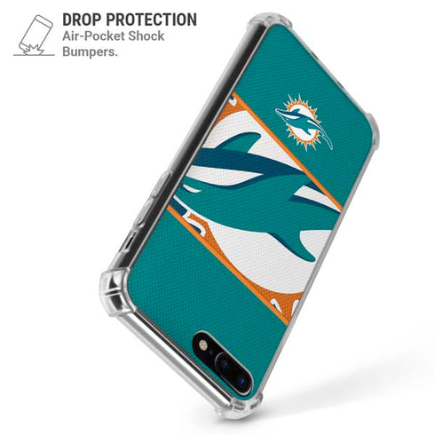 NFL Miami Dolphins Zone Block iPhone 7/8 Plus Clear Case