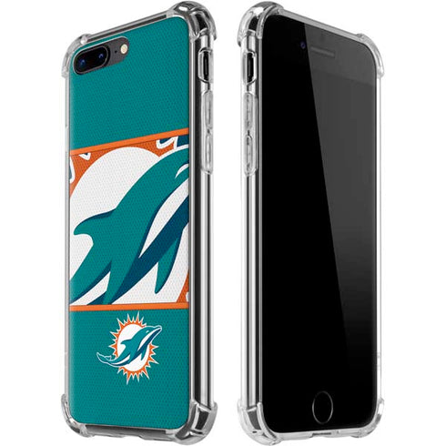 NFL Miami Dolphins Zone Block iPhone 7/8 Plus Clear Case